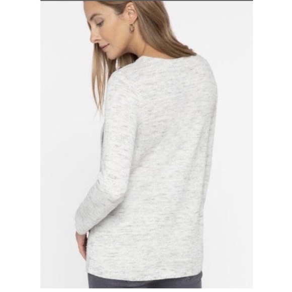 NIC+ZOE Mélange-Knit Snap Sweater - Picture 4 of 11